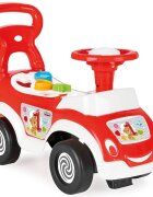 PILSAN Masinuta pentru copii fara pedale Ride-On Shape Sorter Car Red spatar cu functie de impingere spatiu de depozitare sub sezut 5 forme de sortat greutate maxima admisa 20 kg