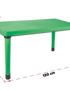 PILSAN Masuta pentru copii interiorexterior Happy Table Albastru 120x60cm pentru lectiiactivitaticapacitate 4 copiiplastic rezistentcolturi rotunjitepicioare antiderapanteutilizare acasagradinitecreseafterschool