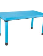 PILSAN Masuta pentru copii interiorexterior Happy Table Albastru 120x60cm pentru lectiiactivitaticapacitate 4 copiiplastic rezistentcolturi rotunjitepicioare antiderapanteutilizare acasagradinitecreseafterschool