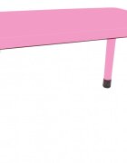 PILSAN Masuta pentru copii interiorexterior Happy Table Roz deschis 120x60cm pentru lectiiactivitaticapacitate 4 copiiplastic rezistentcolturi rotunjitepicioare antiderapanteutilizare acasagradinitecreseafterschool