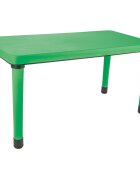 PILSAN Masuta pentru copii interiorexterior Happy Table Verde 120x60cm pentru lectiiactivitaticapacitate 4 copiiplastic rezistentcolturi rotunjitepicioare antiderapanteutilizare acasagradinitecreseafterschool