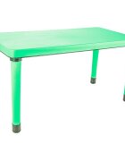 PILSAN Masuta pentru copii interiorexterior Happy Table Verde deschis 120x60cm pentru lectiiactivitaticapacitate 4copiiplastic rezistentcolturi rotunjitepicioare antiderapanteutilizare acasagradinitecreseafterschool