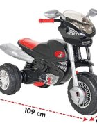 PILSAN Motocicleta cu pedale pentru copii Desert Eagle Blackdetalii realisticeoglinzi retrovizoaresezut ergonomicgreutate admisa 35 kg