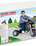 PILSAN Motocicleta cu pedale pentru copii Desert Eagle Blackdetalii realisticeoglinzi retrovizoaresezut ergonomicgreutate admisa 35 kg
