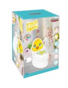 PILSAN Olita educationala muzicala Chick cu baza antialunecaresuport hartie igienica si vas colectare detasabildesign ergonomiccutie muzicala iluminata cu efect de sunet sifon