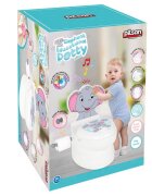 PILSAN Olita educationala muzicala Elefantel cu baza antialunecaresuport hartie igienica si vas colectare detasabildesign ergonomiccutie muzicala iluminata cu efect de sunet sifon