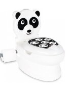 PILSAN Olita educationala muzicala Panda cu baza antialunecaresuport hartie igienica si vas colectare detasabildesign ergonomiccutie muzicala iluminata cu efect de sunet sifon