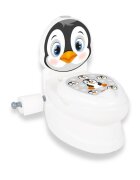 PILSAN Olita educationala muzicala Pinguin cu baza antialunecaresuport hartie igienica si vas colectare detasabildesign ergonomiccutie muzicala iluminata cu efect de sunet sifon