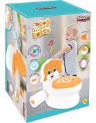 PILSAN Olita educationala muzicala Puppy cu baza antialunecaresuport hartie igienica si vas colectare detasabildesign ergonomiccutie muzicala iluminata cu efect de sunet sifon