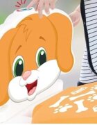 PILSAN Olita educationala muzicala Puppy cu baza antialunecaresuport hartie igienica si vas colectare detasabildesign ergonomiccutie muzicala iluminata cu efect de sunet sifon