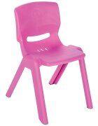 PILSAN Scaunel copii cu spatar pentru interiorexteriorpotrivit pentru gradinitescoliafterschoolgreutate suportata pana la 100kg Happy Chair Roz