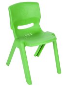 PILSAN Scaunel copii cu spatar pentru interiorexteriorpotrivit pentru gradinitescoliafterschoolgreutate suportata pana la 100kg Happy Chair Verde