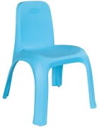 PILSAN Scaunel cu spatar pentru copii King Albastru interiorexteriorsezut ergonomicpicioare stabile cu antiderapantutilizare pentru gradinita cresa afterschoolgreutate suportata 150kg
