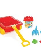 PILSAN Set carucior pentru copii cu galetusajucarii de nisip si unelte Carriage Red