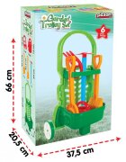 PILSAN Set de gradinarit pentru copii Garden Trolley cu carucior si 5 accesorii