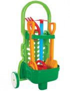 PILSAN Set de gradinarit pentru copii Garden Trolley cu carucior si 5 accesorii