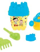 PILSAN Set galetusa si forme pentru nisip Mini Castle Blue