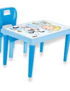 PILSAN Set Masuta moderna si scaunel cu spatar Modern Study Blue pentru studiuactivitatirealizat din plastic rezistentusor de montatutilizare interiorexteriorgradinitecreseafterschoolsarcina maxima 50kg