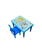 PILSAN Set Masuta moderna si scaunel cu spatar Modern Study Blue pentru studiuactivitatirealizat din plastic rezistentusor de montatutilizare interiorexteriorgradinitecreseafterschoolsarcina maxima 50kg