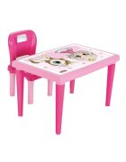 PILSAN Set Masuta moderna si scaunel cu spatar Modern Study Roz pentru studiuactivitatirealizat din plastic rezistentusor de montatutilizare interiorexteriorgradinitecreseafterschoolsarcina maxima 50kg