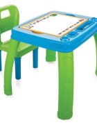 PILSAN Set Masuta si scaunel de studiu pentru copii Study Table Albastrucolturi rotunjitespatar confortabilmasuta cu spatiu de depozitare si compartiment pentru paharculori si accesorii