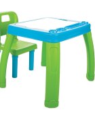 PILSAN Set Masuta si scaunel de studiu pentru copii Study Table Albastrucolturi rotunjitespatar confortabilmasuta cu spatiu de depozitare si compartiment pentru paharculori si accesorii