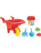 PILSAN Set roaba cu jucarii de nisip pentru copii red