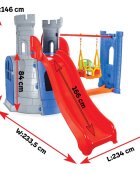 PILSAN Spatiu de joaca Castel Swing and Slide Blue