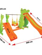 PILSAN Spatiu de joaca cu doua tobogane si leagan Playfull Dino