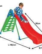 PILSAN Tobogan pentru copii Climber Slide cu scara multifunctionala tip perete de catarare utilizare interiorexterior greutate admisa 35kg panta 155 cm