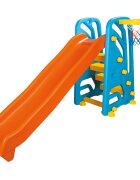 PILSAN Tobogan pentru copii Wavy Slide cu cos de baschetstructura robusta cu laterale inalteutilizare interiorexteriormanere ergonomicelungime panta 155 cm
