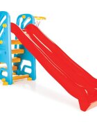 PILSAN Tobogan pentru copii Wavy Slide cu cos de baschetstructura robusta cu laterale inalteutilizare interiorexteriormanere ergonomicelungime panta 155 cm