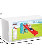 PILSAN Tobogan pentru copii Wavy Slide cu cos de baschetstructura robusta cu laterale inalteutilizare interiorexteriormanere ergonomicelungime panta 155 cm