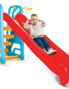 PILSAN Tobogan pentru copii Wavy Slide cu cos de baschetstructura robusta cu laterale inalteutilizare interiorexteriormanere ergonomicelungime panta 155 cm