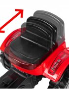 PILSAN Tractor cu pedale pentru copii Active Red cu scaunel reglabil transmisie pe lant spatar volan claxon de la 3 ani pana la 50 kg