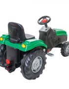 PILSAN Tractor cu pedale pentru copii Mega Green cu scaunel reglabil claxon sarcina maxima admisa 60 kg dimensiune 53.5 x 114 x 64 cm
