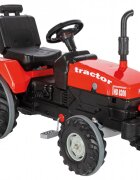 PILSAN Tractor cu pedale pentru copii Operated Red cu scaunel reglabil si detasabil transmisie pe lant cu volan spatar si claxon dimensiune 102 x 53 x 66 cm