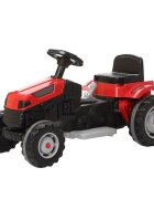 PILSAN Tractor electric pentru copii Active 45W Red din plastic rezistent cu pedala de accelerare frana scaun reglabil in 6 pozitii claxon lumini viteza maxima 3 kmh dimensiune 51 x 95 x 51 cm