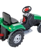 PILSAN Tractor electric pentru copii Mega Green 70W 12V cu schimbator viteza claxon scaun reglabil Faruri functionale sarcina maxima admisa 60 kg dimensiune 53 x 114 x 64 cm