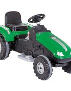 PILSAN Tractor electric pentru copii Mega Green 70W 12V cu schimbator viteza claxon scaun reglabil Faruri functionale sarcina maxima admisa 60 kg dimensiune 53 x 114 x 64 cm
