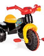 PILSAN Tricicleta cu pedale pentru copii Afacanroti din plastic rezistentmanere ergonomicearipi protectie noroiclaxonde la 3 ani pana la maxim 35kgdimensiune 70x47x515 cm