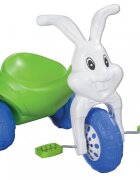 PILSAN Tricicleta cu pedale pentru copii Funny Rabbit White