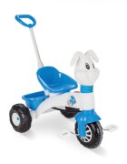 PILSAN Tricicleta pentru copii Bunny Blue cu maner parental reglabil pe inaltime sistem roata libera cosulet depozitare