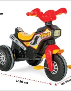 PILSAN Tricicleta pentru copii Dolphin Black cu pedale si spatiu de depozitare claxon de la varsta de 3 ani pana la 50 kg