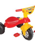 PILSAN Tricicleta pentru copii Smart Red cu pedaledesign ergonomic si durabilroti rezistenteusor de manevrat de la 3 ani pana la 35 kgclaxon inclus