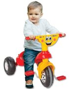 PILSAN Tricicleta pentru copii Smart Red cu pedaledesign ergonomic si durabilroti rezistenteusor de manevrat de la 3 ani pana la 35 kgclaxon inclus