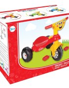 PILSAN Tricicleta pentru copii Smart Red cu pedaledesign ergonomic si durabilroti rezistenteusor de manevrat de la 3 ani pana la 35 kgclaxon inclus