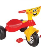 PILSAN Tricicleta pentru copii Smart Red cu pedaledesign ergonomic si durabilroti rezistenteusor de manevrat de la 3 ani pana la 35 kgclaxon inclus