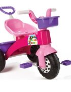 PILSAN Tricicleta pentru copii Star Pink maner parental detasabilcosulet depozitare in fata si spateroata fata cu aparatoare noroisezut cu spatar de la 2ani greutate suportata maxim 35kg