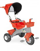 PILSAN Tricicleta pentru copii Star Red cu parasolarmaner parental detasabilcentura de sigurantacosulet depozitare in fata si spate roata fata cu aparatoare noroisezut cu spatar de la 2ani greutate suportata maxim 35kg